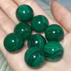 Figurine decorative in cristallo naturale Malachite mini sfera gemma gemma guarigione di alta qualità Reiki Energia Ore Decorazioni per la casa all'ingrosso