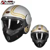 Motorfietshelmen Helmmotorcertificering ECE -certificering vier seizoenen flip -up accessoires Casco Moto verwijderbaar masker