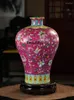 Vasi antichi carminio rosa grande vaso decorazione domestica ceramica soggiorno prugna fatta a mano