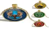 Colliers pendants Whole8 Styles Slytherin Certe Collier Bijoux en verre Cabochon Gift Y0021802342