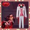 Costumi anime Anime Lucifero Cosplay Morning Star Costume Wigs Men Abito uniforme Giacca pantaloni Cappello Halloween Outfit della festa di compleanno 240411