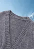 秋の冬の短いハイウエストソリッドセーター女性シングルブレストニットvスモールセーター女性コート新しいトップファム174 J2207303977644