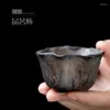 Vassoi di tè dorato Coppa di ceramica retrò creativa combinazione di set piccoli