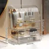 Storage Boxes Luxury Cosmetic Box Desktop Large Capacity Cosmetics Drawer Waterproof Makeup Brush Organizer Holder