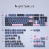 Tillbehör 170 Keys/Set Forest Elf and Night Sakura Theme KeyCaps PBT Double Shot Key Caps OEM Profile KeyCap för anpassat tangentbord