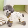 Hondenkleding winter huisdier jumpsuit warme pyjama's puppy cartoon print jassen voor kleine middelgrote honden kleding chihuahua overalls teddy kostuums