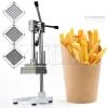 Grinders Vertical Manual French Fries Potato Strip Cutting Machine Potato Cucumber Taro Cutters Vegetable Slicer With 3 Blades