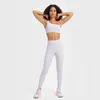 Aktive Hosen Frauen Kleidung Yoga Fitness Leggings Sports hoher elastischer Rippenstoff -Frauen atmungsaktive weiche Taille Strumpfhosen Sport