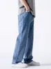 Spring Autumn Mens Jeans Pantalon de jean droit Banding Taist Cotton Streetwear LEG LOBLE LOBT COST CORST