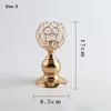 Candle Holders 1Piece Crystal Candlestick Rhinestone Holder For Wedding Party Festival Ceremony Dinner Table Desktop Decoration