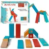 Decompressione giocattolo 14pcs dropsping magnetico blocchi di legno blocchi fai -da -te giocattoli di intelligenza arcobaleno giocattoli educativi per i migliori regali per bambini 240413