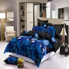 Sängkläder sätter 3D Rose Leopard Set Children Bed Linne Fashion Digital Printing Bedclothes Däcke Cover CN Twin för vuxna