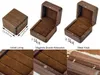 Party Supplies Personalized Wedding Ring Box Custom Wood Engagement Double Slot Proposal Engraved Holder