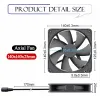 Soğutma Gdstime 140mm 14025 Soğutucu 140x140x25mm 12V 110V 220V AC Powered Fan TV yönlendirici alıcısı Xbox DVR Soğutma