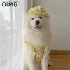 Odzież dla psa OIM ananas nadruk bi do sukienka sprin jesienna cienki średnia więzień dos ubrania samoyed border collie labrador hat spódnica l49