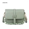 Bag SWDF 2024 Fashion Women Shoulder Small Simple Lady Diagonal PU Leather Young Girl Daily Bags Candy Colors