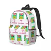 Plecak Kolorowa neonowa dyskietka dla fanów plecaków z lat 80. nastolatka Bookbag Cartoon Cartoon Torby szkolne Travel RucksAcka Bag na ramię