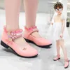 Zapatos de princesa para niños Baby Soft-Solar Shoes Shoes Girl Children Single Shoes Tamaños 26-36 H1NB#