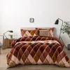 Set di biancheria da letto set di trapunti caniricato set geometrico coperchio piumino foglio di luluury con federa moderna decorazione per la casa moderna