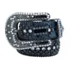 Dames Rhinestone B Simon Belt voor heren zilveren glanzende diamant mode kristal dames taille jeans2139963