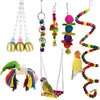 Autres fournitures d'oiseau en bois Forme fiable Interactive Safe Fun Engager Engager des jouets à croquer colorés Parrot Swing Bridge Durable