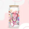 UV DTF Transfer Sticker Nurse Medical för 16oz Libbey Glasses Wraps Bottles Cup Can DIY Waterproof Custom Decals D3674