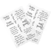 Lagringsflaskor scrapbooking remsor klistermärken vintage litterära frimärken papperskedjan leveranser dekaler