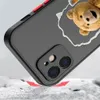Naughty Teddy Bear Mascot dla Samsung Galaxy Note 20 10 9 8 A13 A12 A11 A11 7 A04E A04 A03S A02S A02 A03 Ultra Plus Cover Cover
