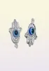 100 pezzi Hamsa Hand Evil Eye Kabbalah Luck Charms Ciondolo per gioielli che producono bracciale 19x12mm276k2583832