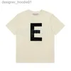 Men's T-Shirts Fashion Brand Mens T Shirt Glued Letter Pattern Short Sle Leisure Loose Womens T-Shirt High Street Couple Clothing Top S-XL C240412