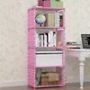 Desktop -Bücherregal für Bücher Storage Locker Organizer Möbel Kinderbuchregale Bücherregal mit Türen Raumregal Librero Eisen