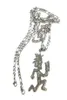 Kedjor 1st ICP Silver Stor etsad Hatchet Man Charm Juggalojuggalette Halsband Pendant Rostfritt stål smycken n Kedja 4mm 9136637