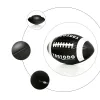 Rugby All Black American Football Soft Touch Feel di qualità PU per i giovani Giochi all'aperto Team Sports Rugby Ball Rugby In -Induction Times 9