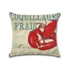 New marine theme series lobster crab Linen Throw Pillow Car Home Decoration Decorative Pillowcase cushion cover zChB5675786