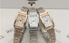 Wristwatches Watches For Women Rectangular Roman Scale Ladies Steel Strap Watch Fashion Trend Thin Quartz Relogio Feminino