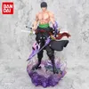 Comics Heroes 33cm One Piece Anime Figures Roronoa Zoro Action Figur Wano Enma PVC Statue Decoration Collectible Model Ornament Toy Gift 240413