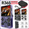 Spelare R36S retro handhållen videospelkonsol Linux -system 3,5 tum IPS -skärm Mini Video Player Classic Gaming Emulator 15000+ spel