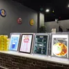 LED Milk Tea Shop menu luminoso Display board a LED Box billboard tavolo da barra per ordinamento verticale Listino prezzi