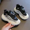 Sneakers Childrens Sports Shoes 2022 Autumn New Boys Mesh Ademende Girls Anti Slip Running Q240412