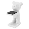 Bolsas de armazenamento Urso Relógio Stand Stand Tridimensional Modern Style Modern Style Fine Palmoço Resina Material Display Para Loja