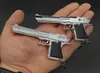 Keychains 13 Desert Eagle Pistol Gun Miniature Model Keychain Full Metal Shell Alloy Can Not Shoot Boy BirthdayGift Whole5421251