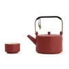 Zestawy herbaciarskie Porcelanowe Puchar Herbaty Chińskie usługi Infuser Przenośne akcesoria Vintage 6 osób Wasserkocher Drinkware AB50TS