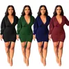 Casual Dresses Ruched Amazon Stylish Temperament Long Sleeves Dress