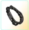 Bracelet de 10 pouces de chaîne lourde en acier inoxydable Men039