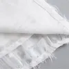Festklänningar sexig mini för kvinnor 2024 sommar vit klänning kort ärm rippad elegant tofs kawaii ruffle vestidos orolig