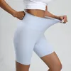 2024 shorts de ioga 8 polegadas de calça curta ginástica lulu woman para esportes nylon push up ll cintura alta shorts esportivos femininos correndo perneiras