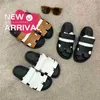 Designer Slippers Beach Slide Chypre Classic Flat Sandals Summer Lady Leather Flip Flops Men Women Size 354 Have Logo