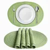 Table Cloth Cotton Oval Placemat Insulation Mat Anti-Scalding Pot Household Creative Hand-Woven Decorative