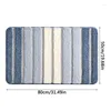 Carpets Bath Mat Absorbent Fluffy Floor Machine Washable Non-Slip Striped Carpet Rugs For Bathroom Shower Sink Bathtub