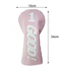 Wood HeadCover Golf Club Hoofd Covers Protection PU Duurzame vrouwen Men Sportaccessoires Beschermende mouw voor Golfer Gift 240411